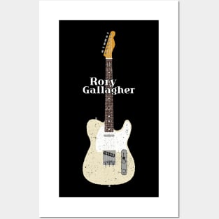 Rory Gallagher White 1966 Electric Guitar Posters and Art